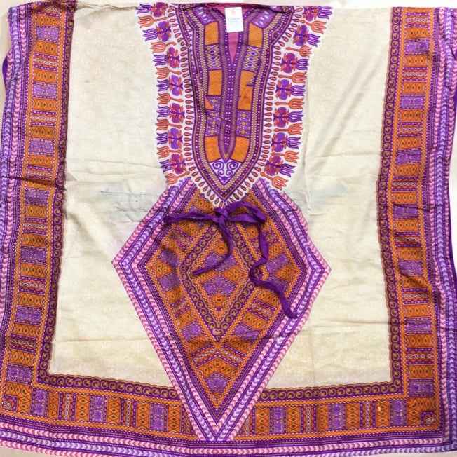Pink and Orange Printed Kaftan for Women