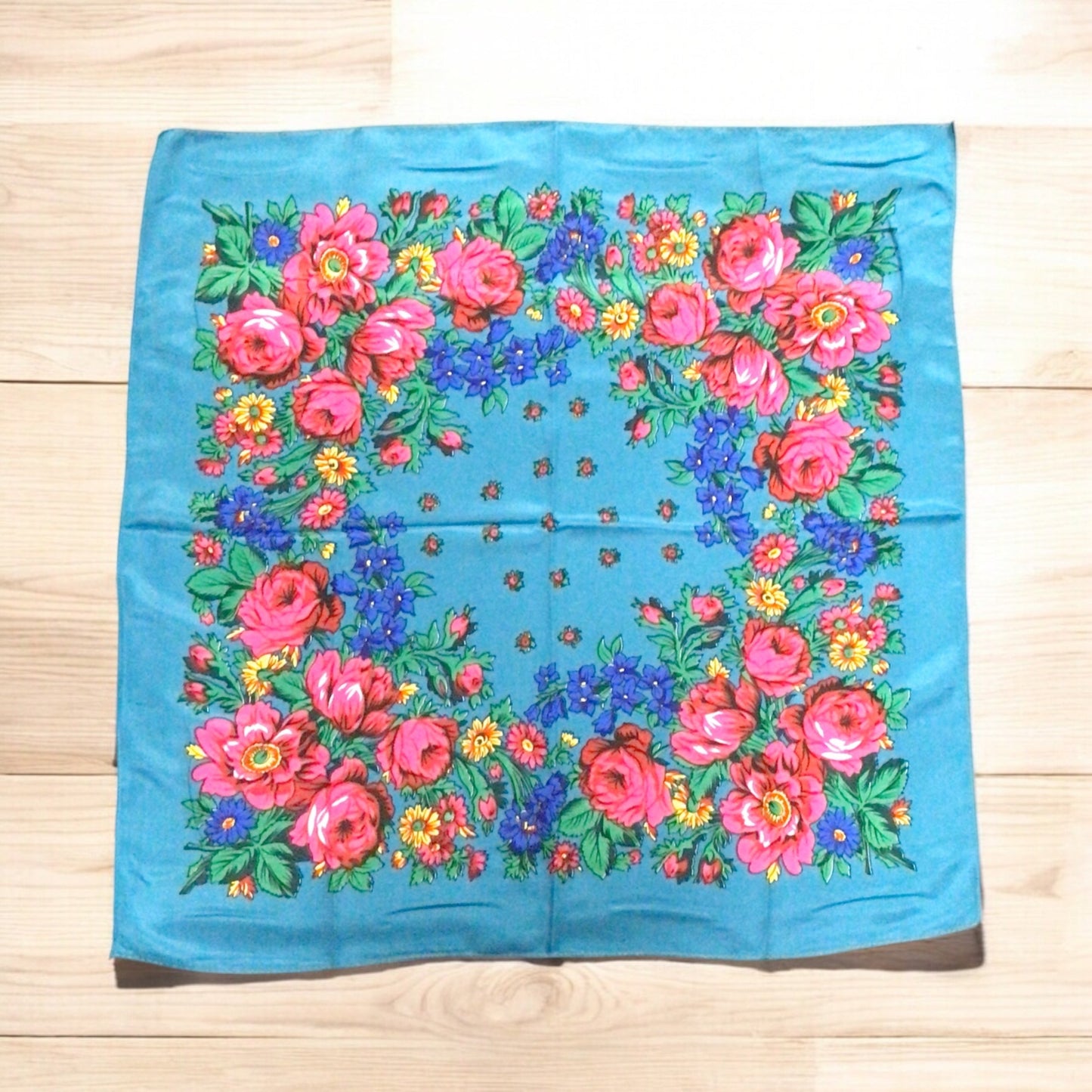 Teal Kokum Scarf