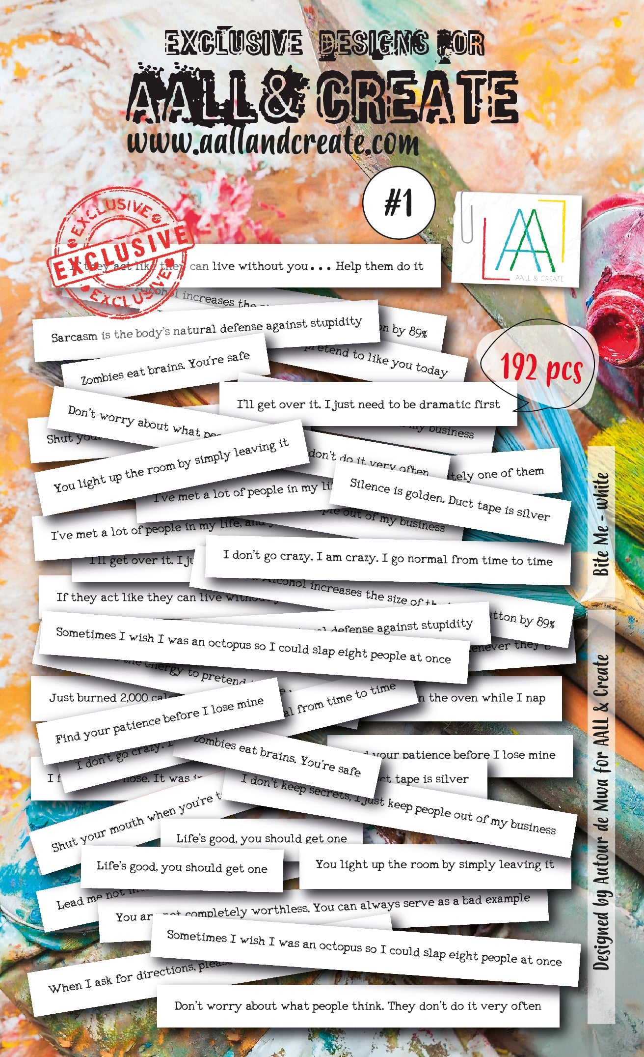 AALL and Create Ephemera - 001 - Bite Me White