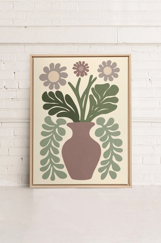 CHIC FLORAL, Oeuvre sur toile étirée