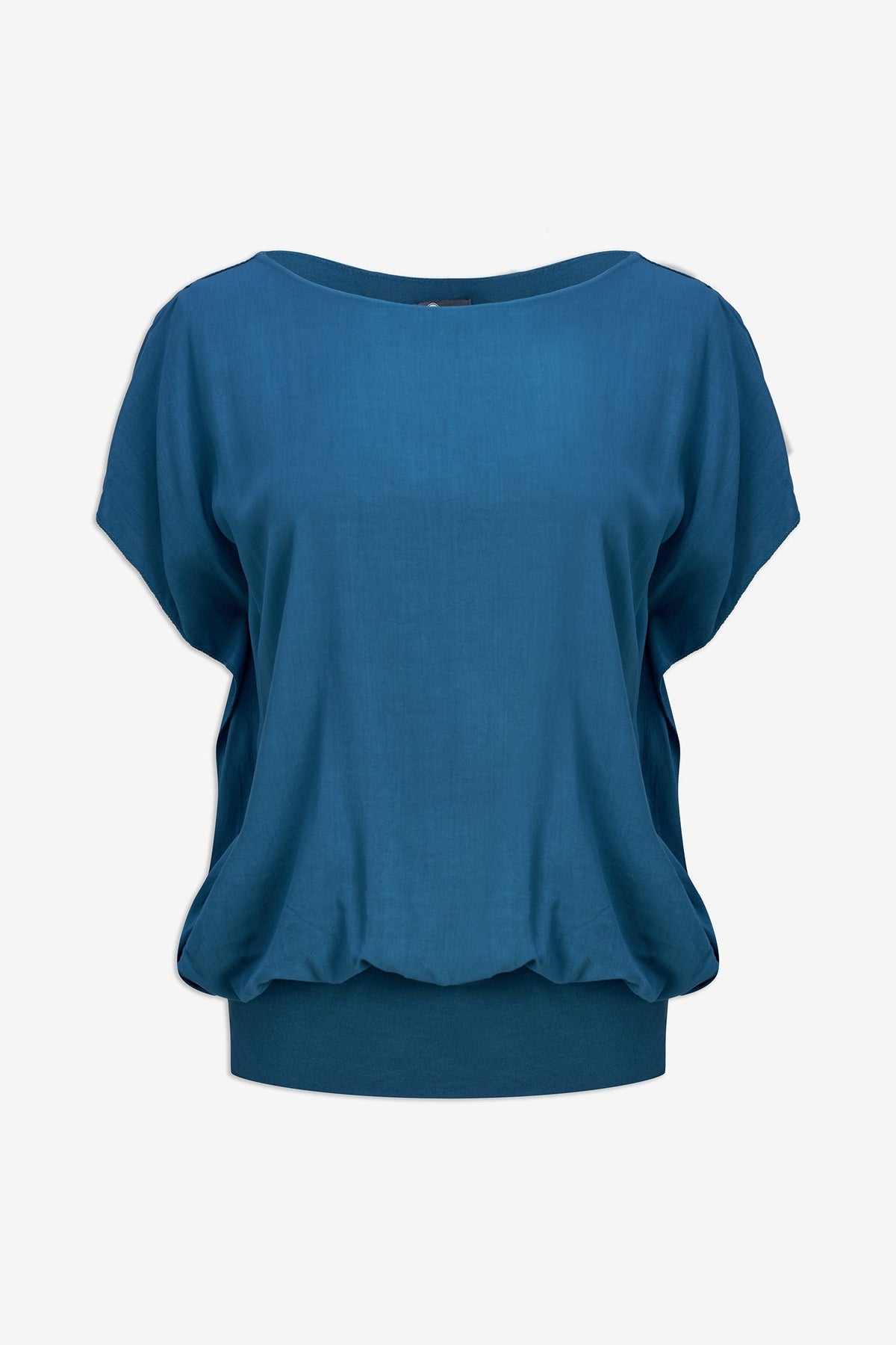 Women's Woven Boat-Neck Top