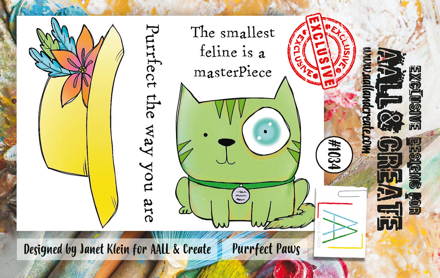 AALL and Create A7 Stamp Set - 1034 - Purrfect Paws