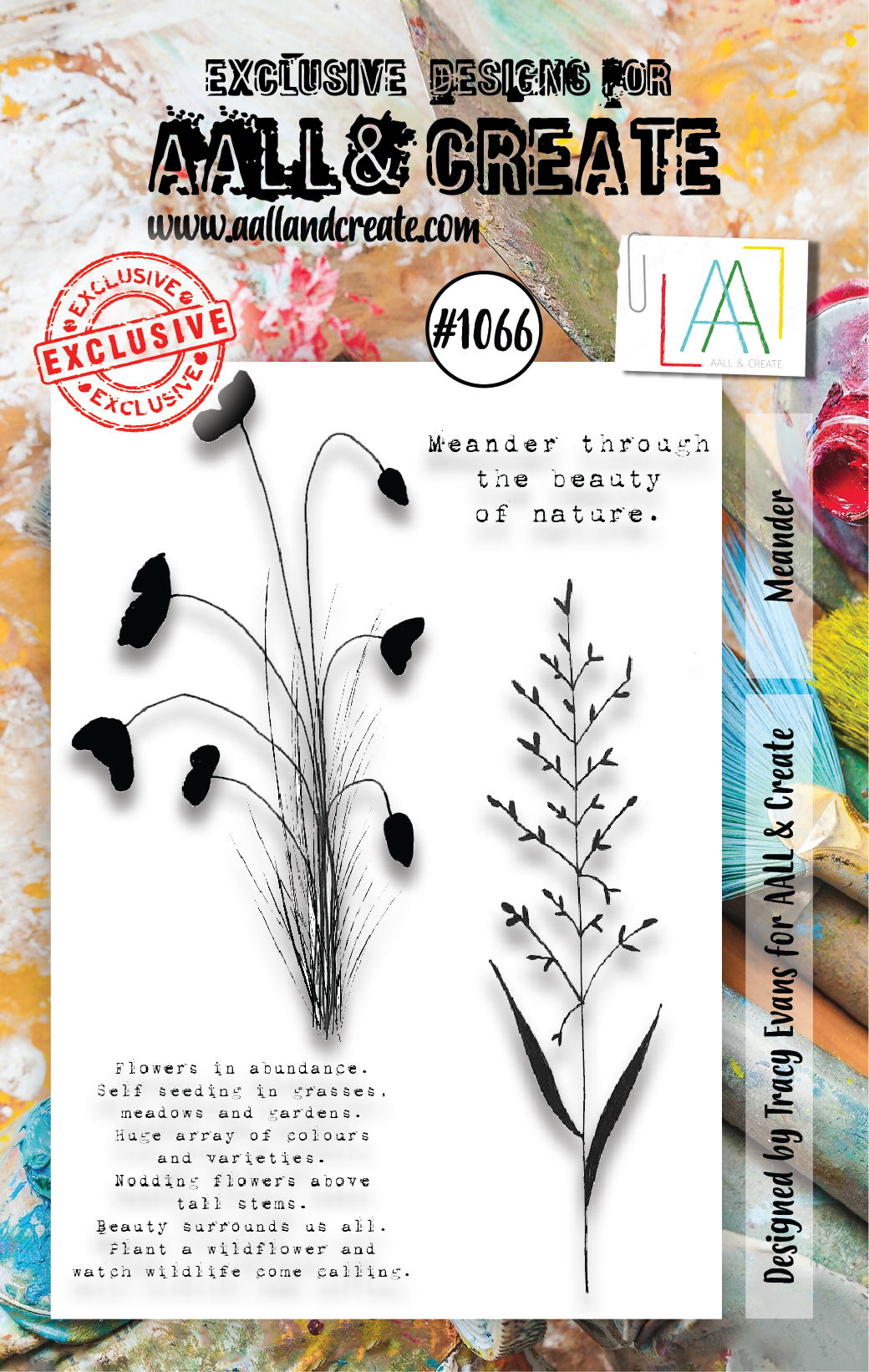 AALL and Create A7 Stamp Set - 1066 - Meander