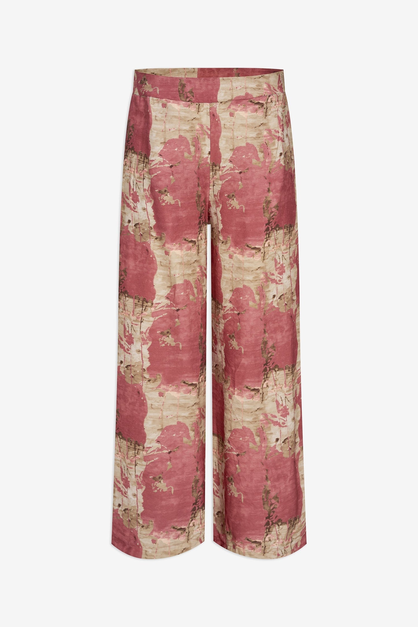 Women's Woven Printed Pull-On Pant with Side Seam Pockets