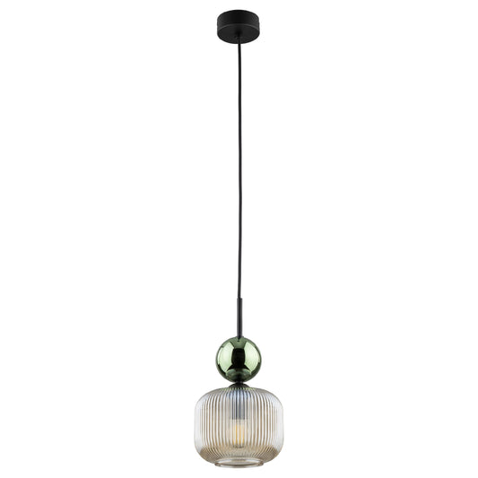 SOPHIA Ribbed Glass Pendant Light for Kitchen Island, Dining Room & Contemporary Interiors