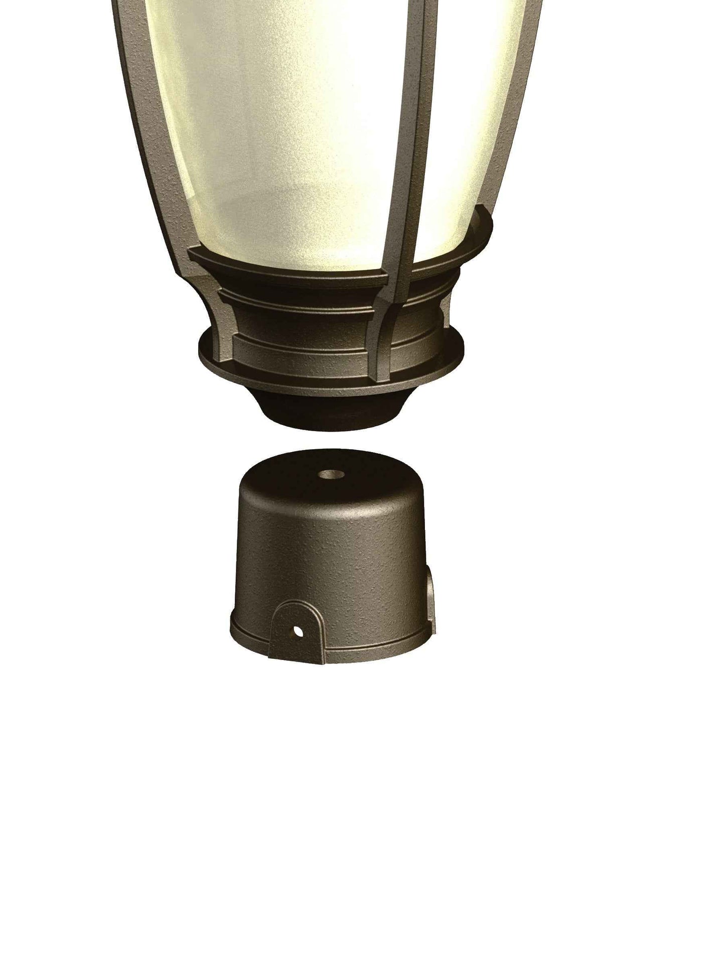 Adapteur de luminaire pour poteau rond 2-3/8'' installation en usine seulement - 1182