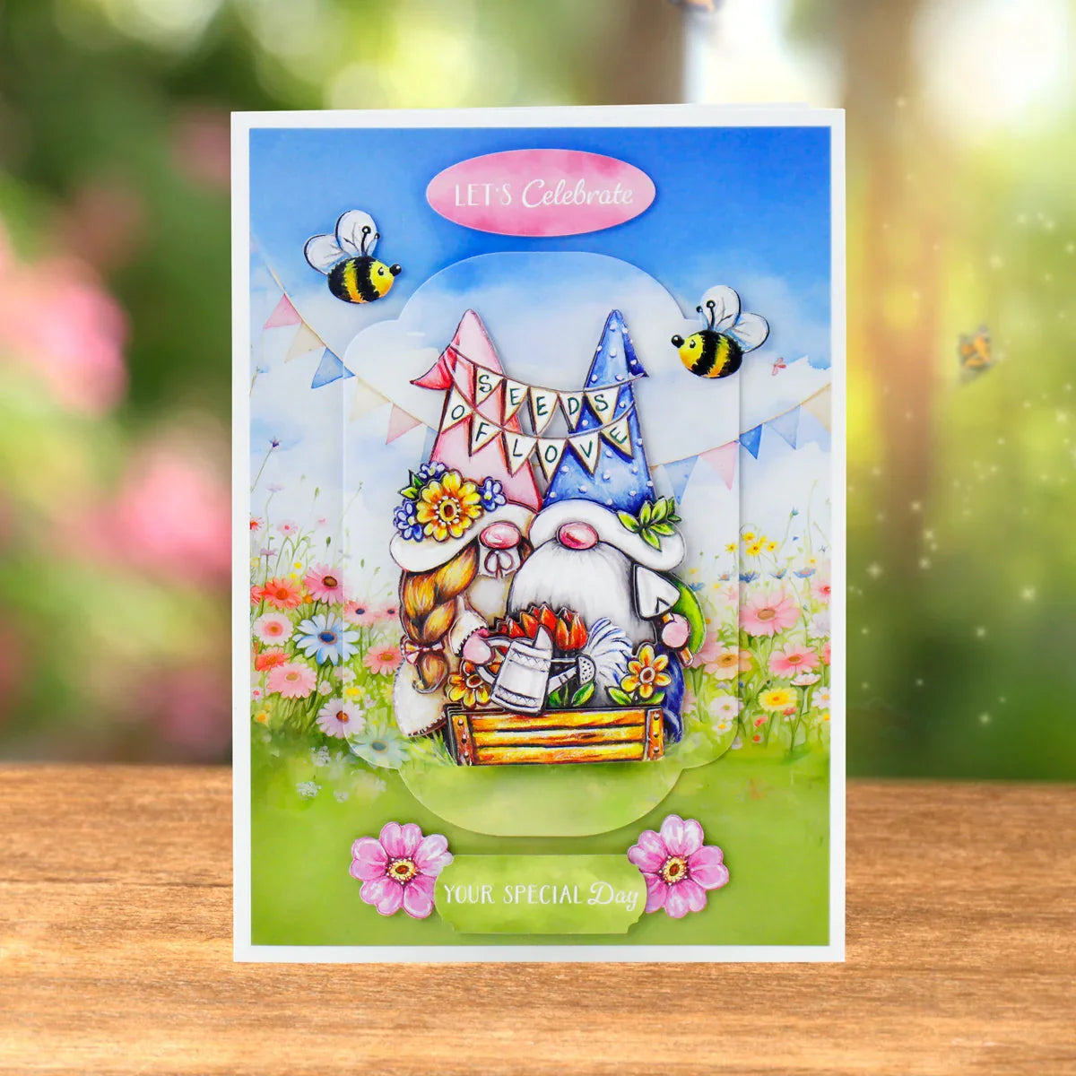 The Garden Gnomes Card Making Kit