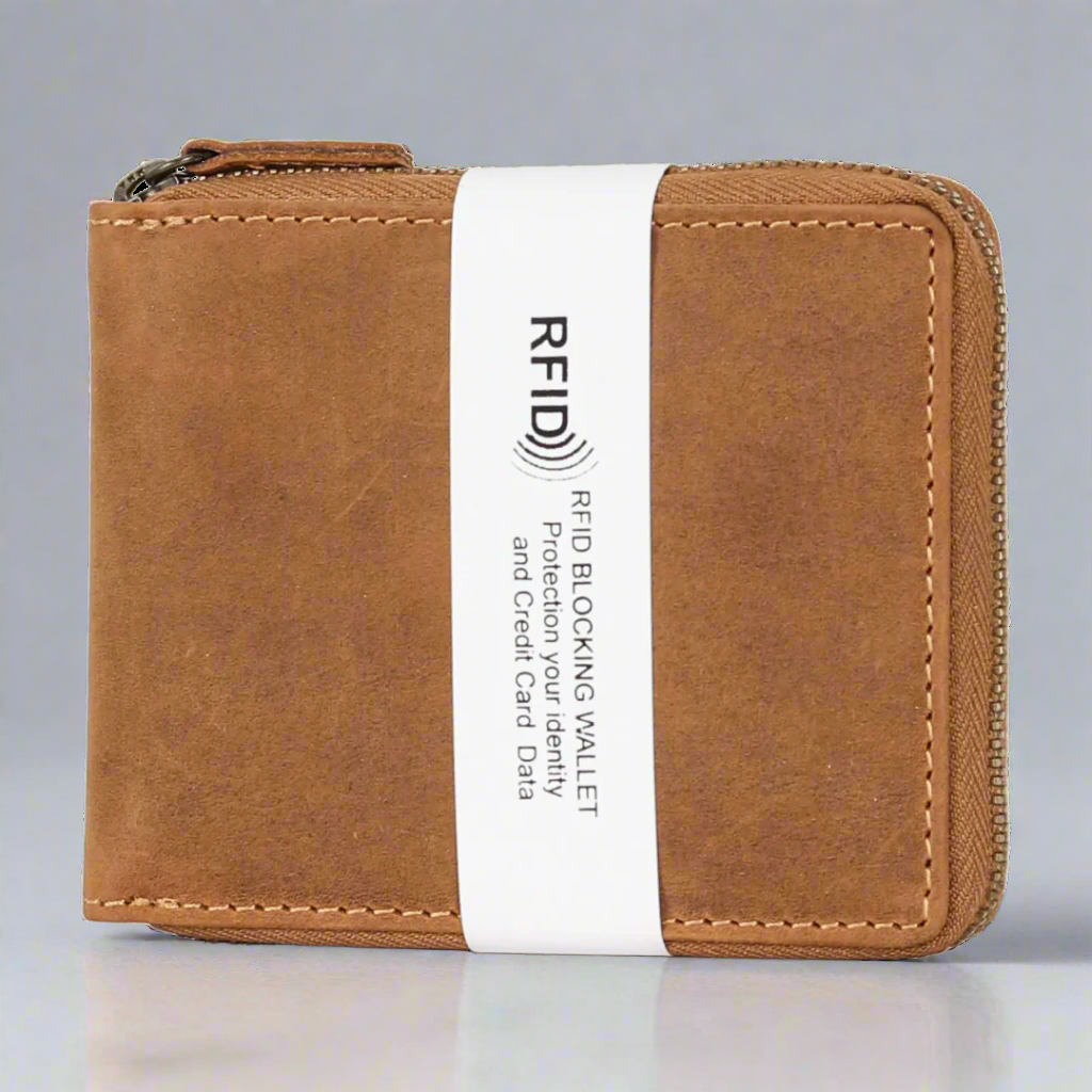MET Hunter Leather Zip Around Wallet