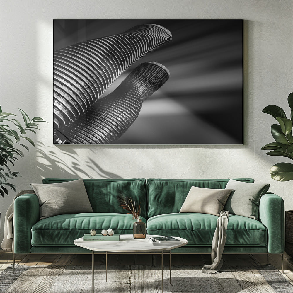 Wandbild Twisted Towers