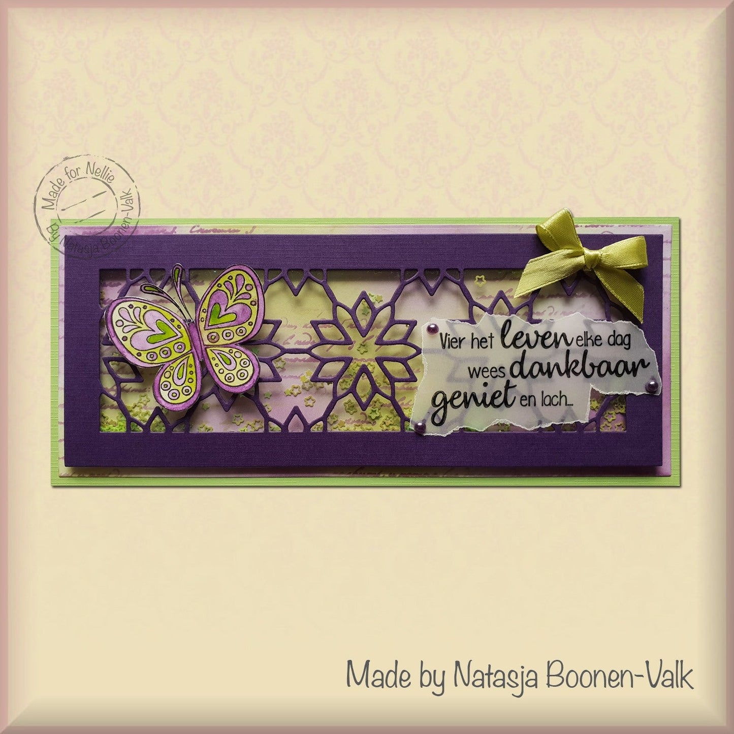 Nellie's Choice Clear Stamp Mandalas Paisley Butterfly