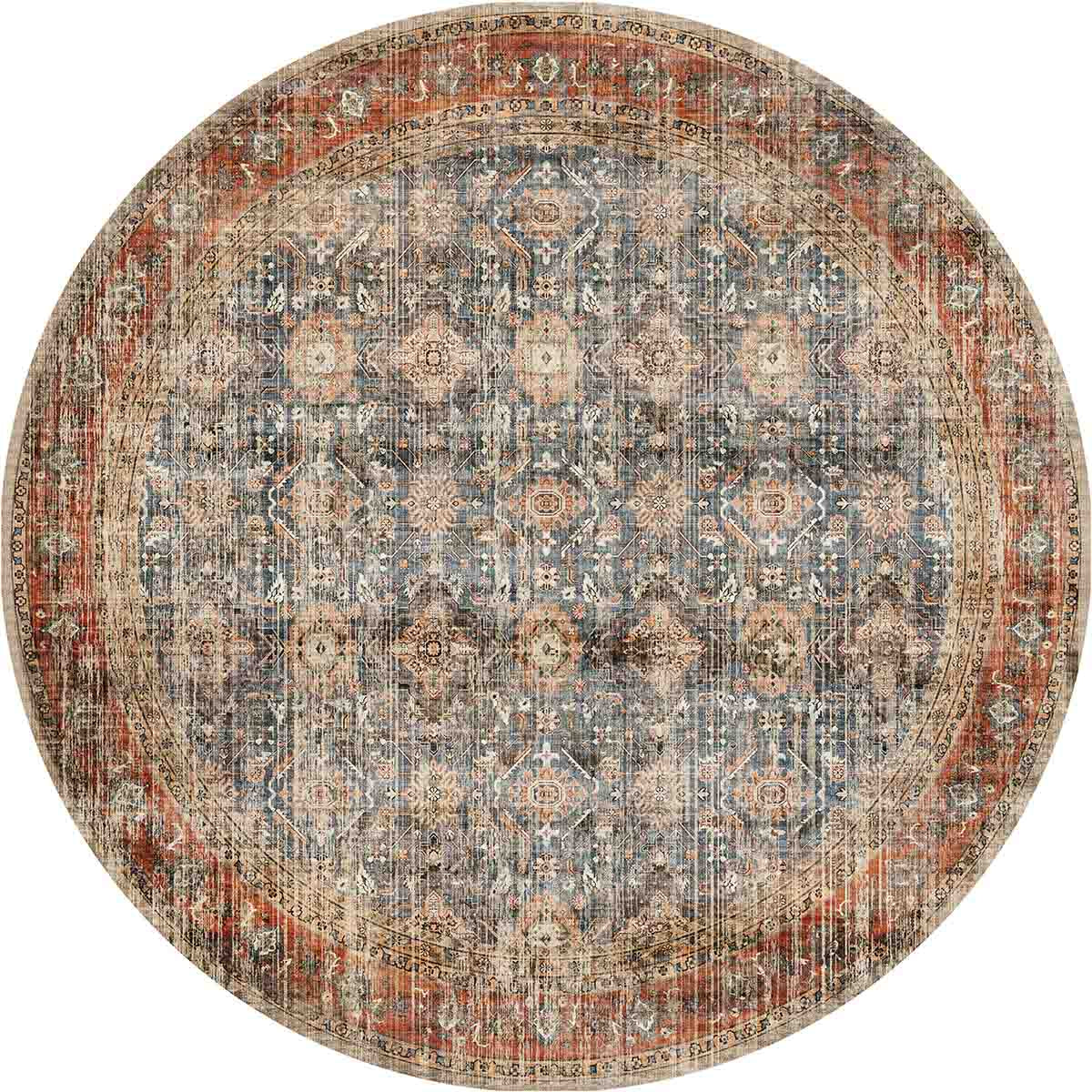 Clara Orange Blue Teppich