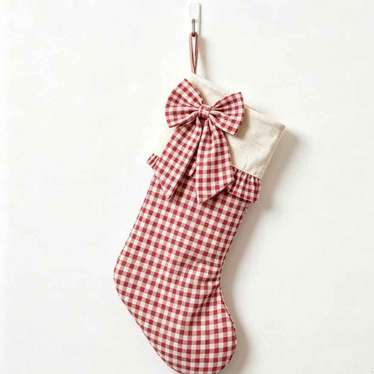 Christmas Fireplace Decorative Stocking Gift Bag