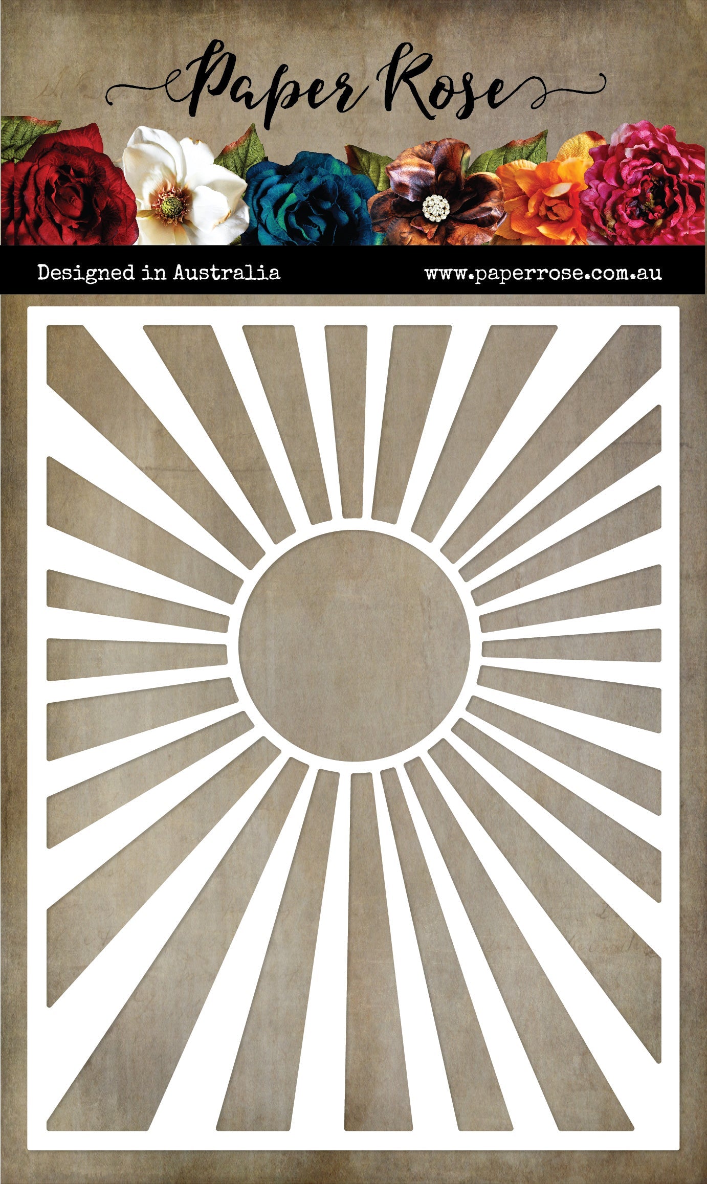 Sunburst Coverplate 4.25x5.5" Metal Cutting Die 30426
