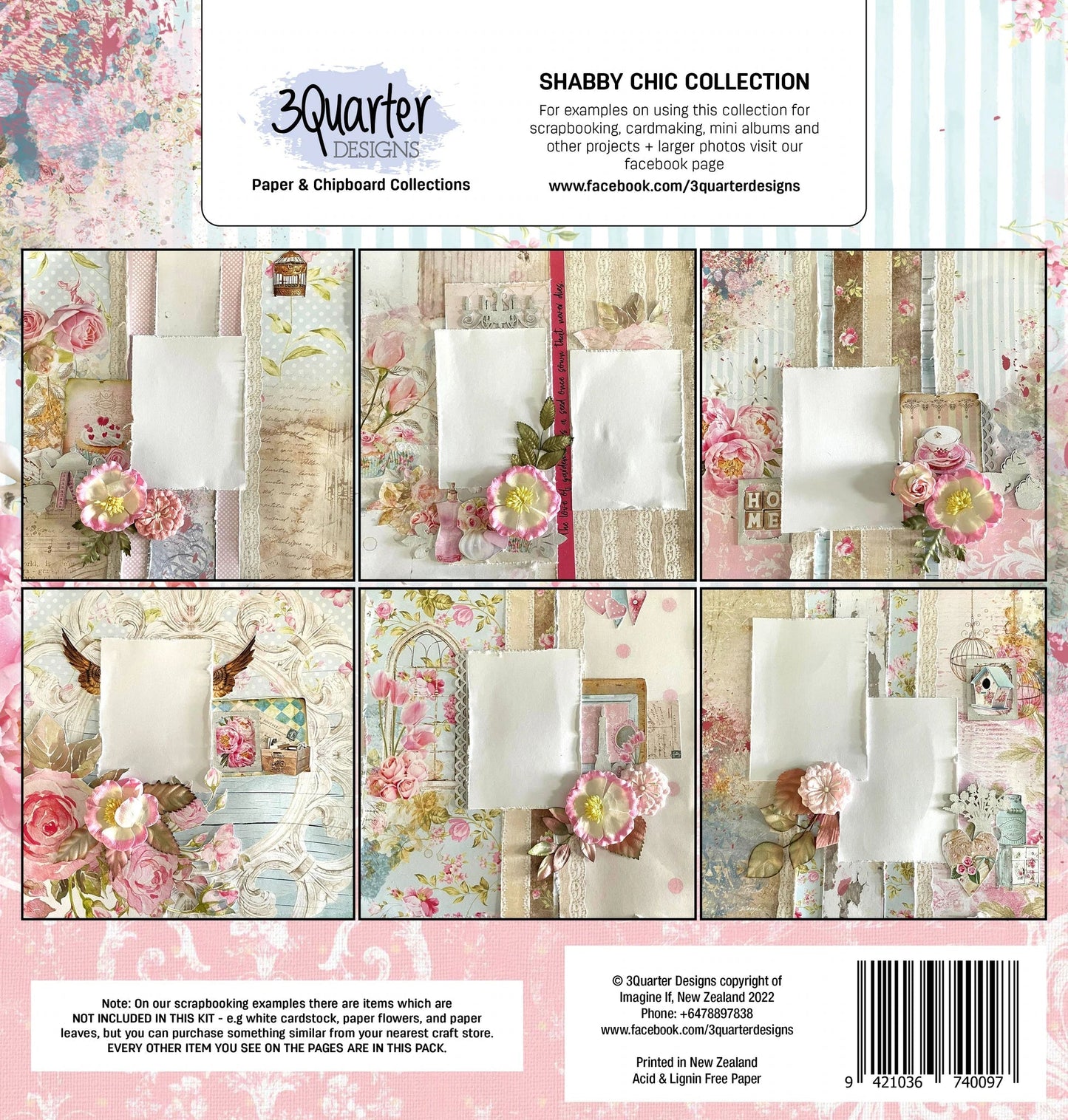 3Quarter Designs - Scrapbook Collection - Shabby Cottage