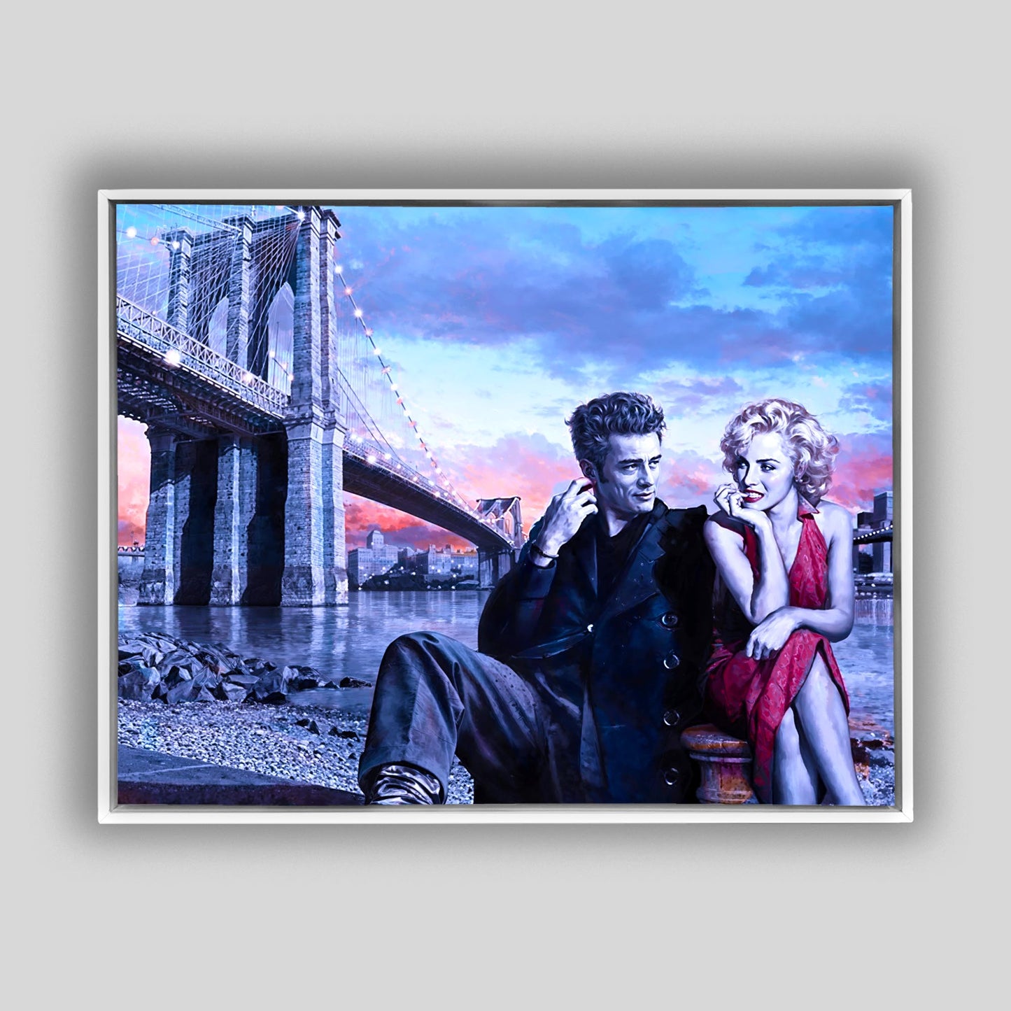 Wandkunstdruck Dean und Marilyn