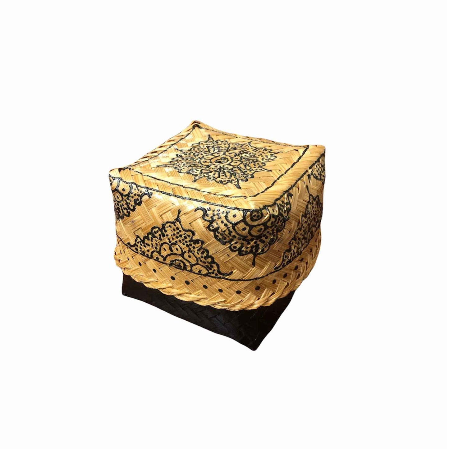 Black Henna Rattan Box