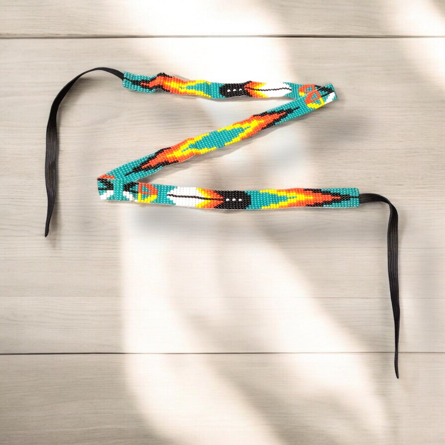 Turquoise Handmade Beaded Hatband