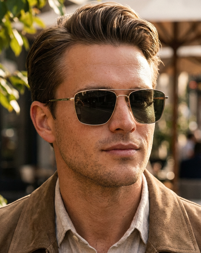 Kaelix – Square Aviator Sunglasses | Bolero Eyewear