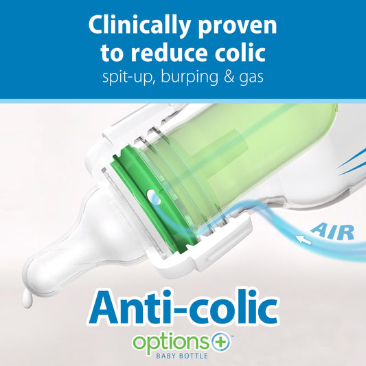 Dr. Brown's Natural Flow Anti-Colic Options+ Narrow Baby Bottle, 8 Ounce 250 ml 4 pack 🍁 All In One Marketplace Canada