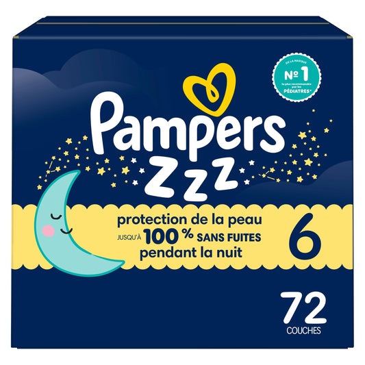 Pampers Diapers Size 6, 72 Count - Pampers Swaddlers Overnights Disposable Baby Diapers, Enormous Pack (Packaging & Prints May Vary) 🍁 All In One Marketplace Canada