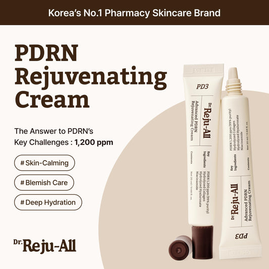 Dr. Reju-All Advanced PDRN Rejuvenating Cream – 99% Pure Salmon DNA Gel Type Face Moisturizer – Optimal 1200ppm for Glass Skin & Plumping – Korean Pharmacy Anti-Aging Skin Care Face Cream - 20ml 🍁 All In One Marketplace Canada