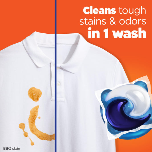Tide PODS laundry detergent pacs, 3-in-1 Stain Remover, Odor Fighter, Color ProteCountor, 76 Count, HE compatible, Spring Meadow Scent 🍁 All In One Marketplace Canada
