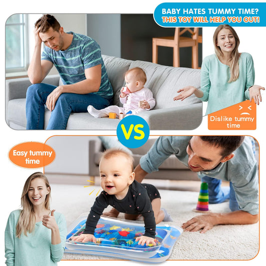 Infinno Inflatable Tummy Time Mat Premium Baby Water Play Mat for Infants and Toddlers Baby Toys for 3 to 24 Months, Strengthen Your Baby's Muscles, Portable 🍁 All In One Marketplace Canada