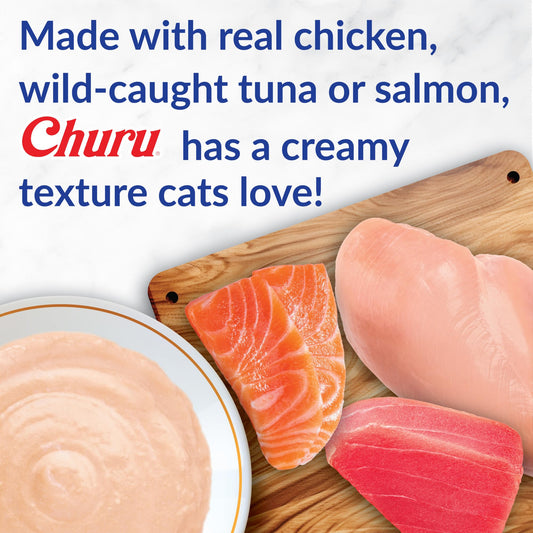 INABA Churu Cat Treats, Lickable, Squeezable Creamy Purée with Vitamin E, 14 Grams per Tube, 100 Tubes Total, Chicken Variety 🍁 All In One Marketplace Canada