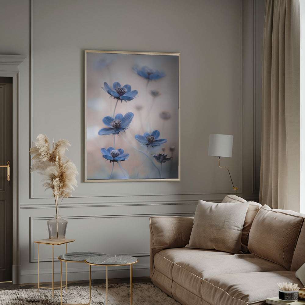 Wandbild Kosmos blau