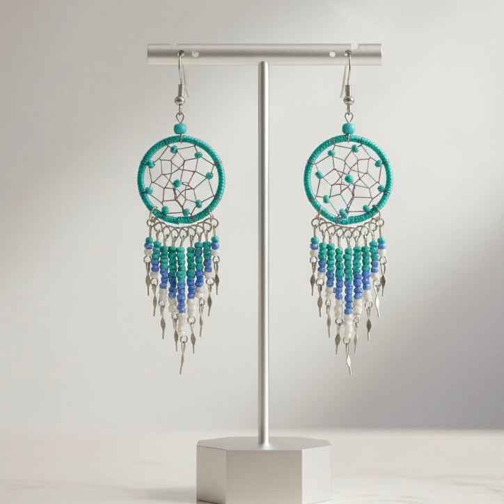 Turquoise Dreamcatcher Dangles