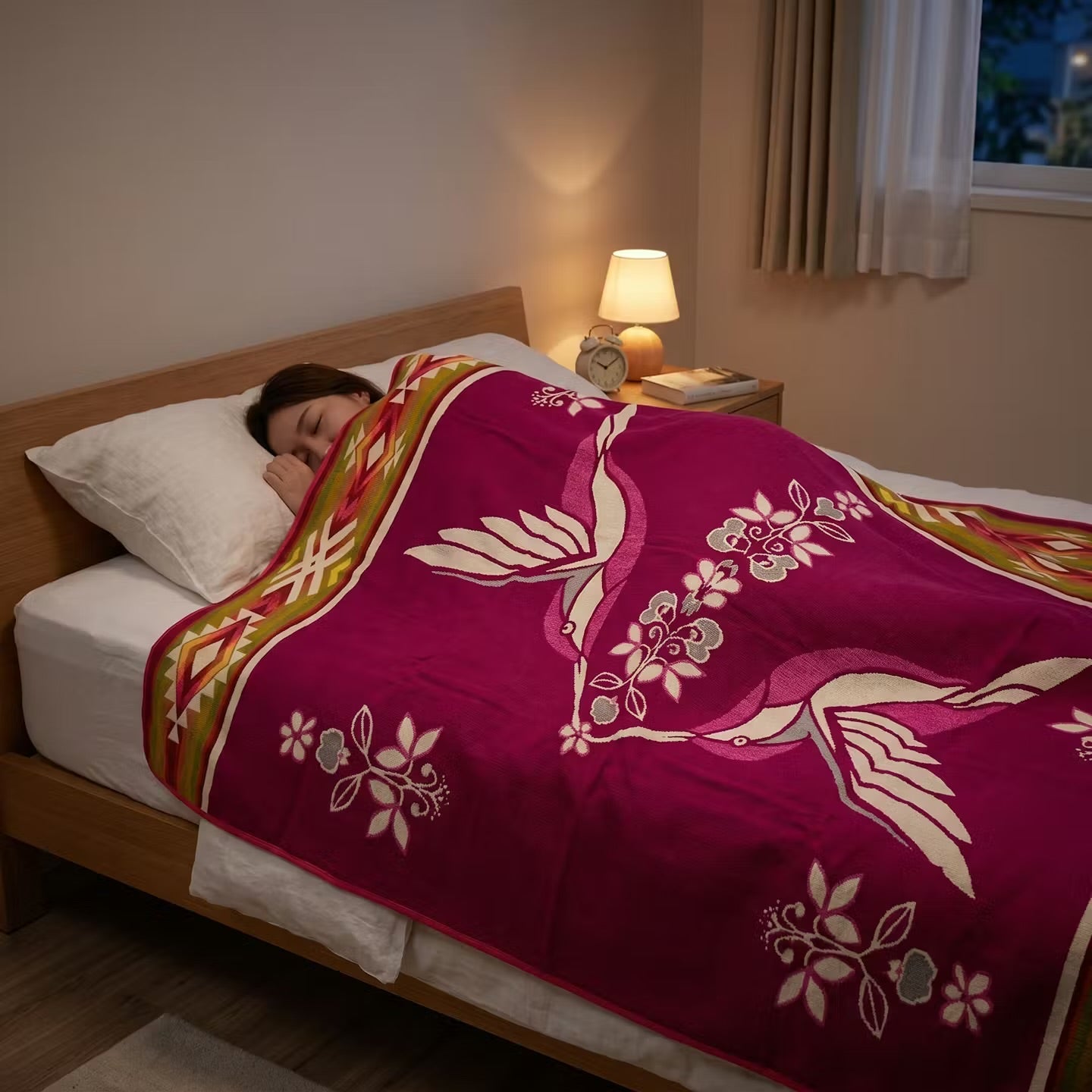 OLDTRIBES™ Twin Hummingbird Reversible Blanket
