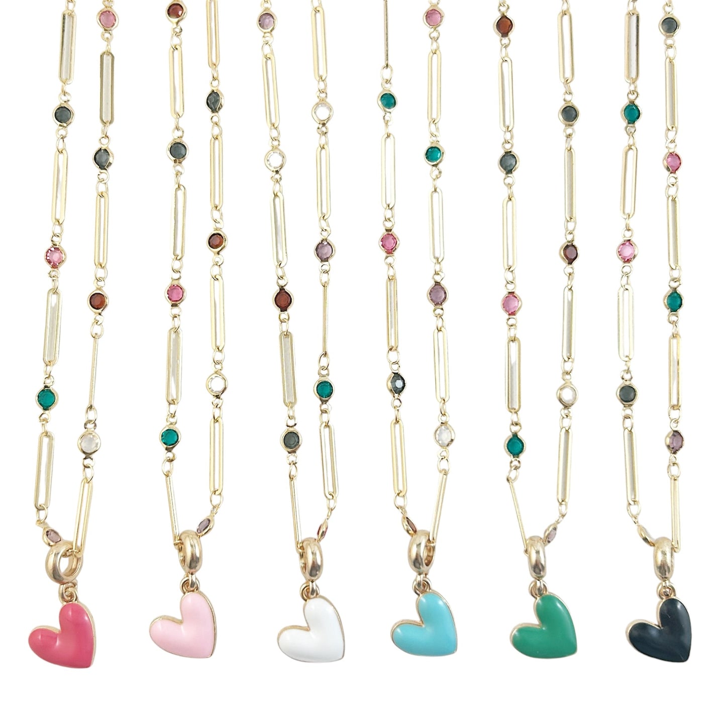 Heart Pop Necklace - Cherry Jubilee (Magenta)