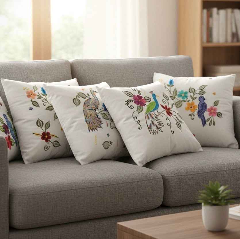 Embroidered Pillows Cushion Cover(#10)