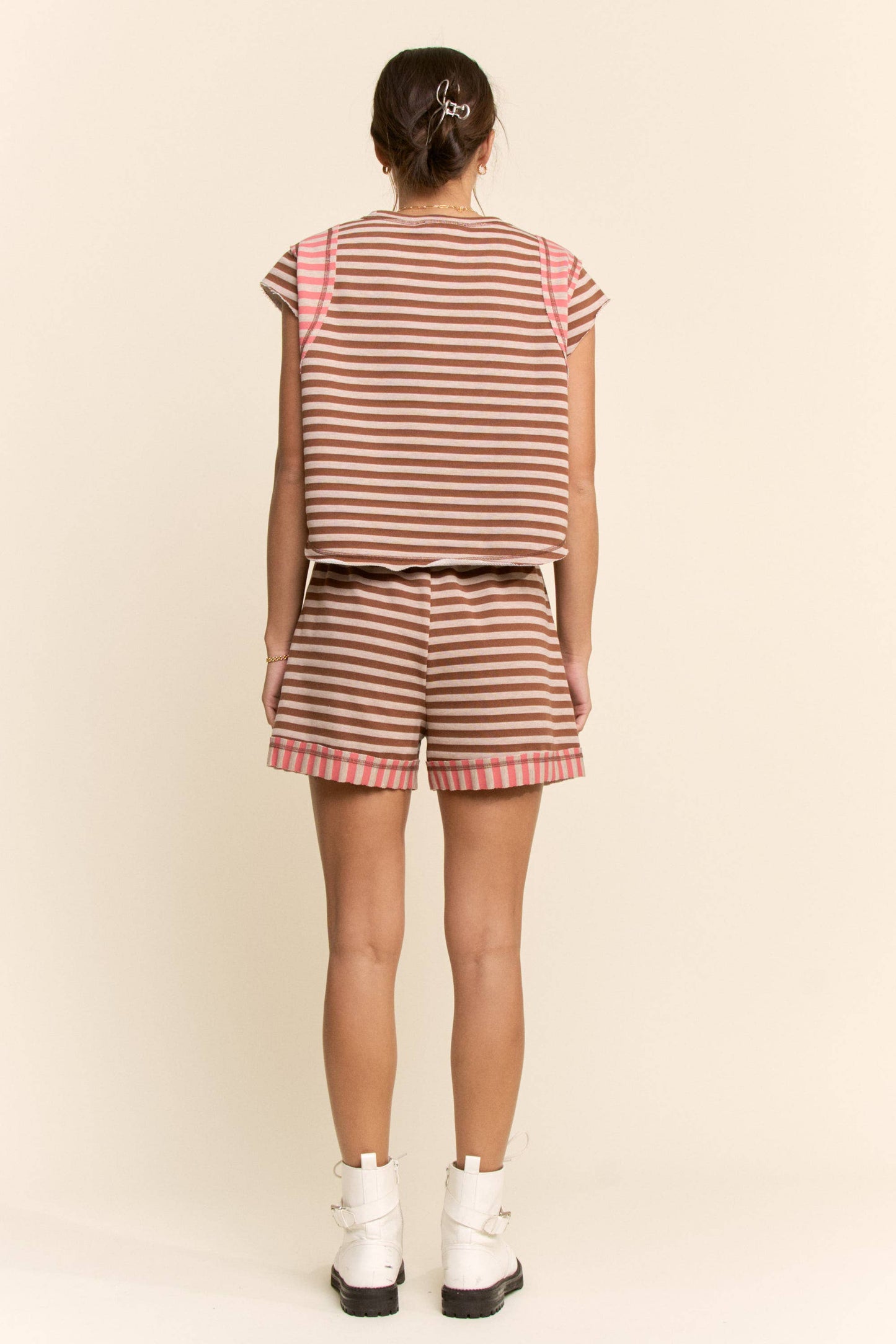 Striped Short Set