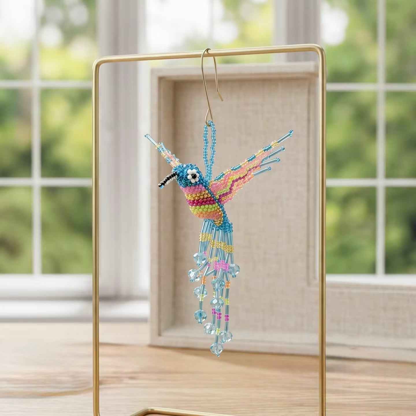Blue Beaded Humming Bird