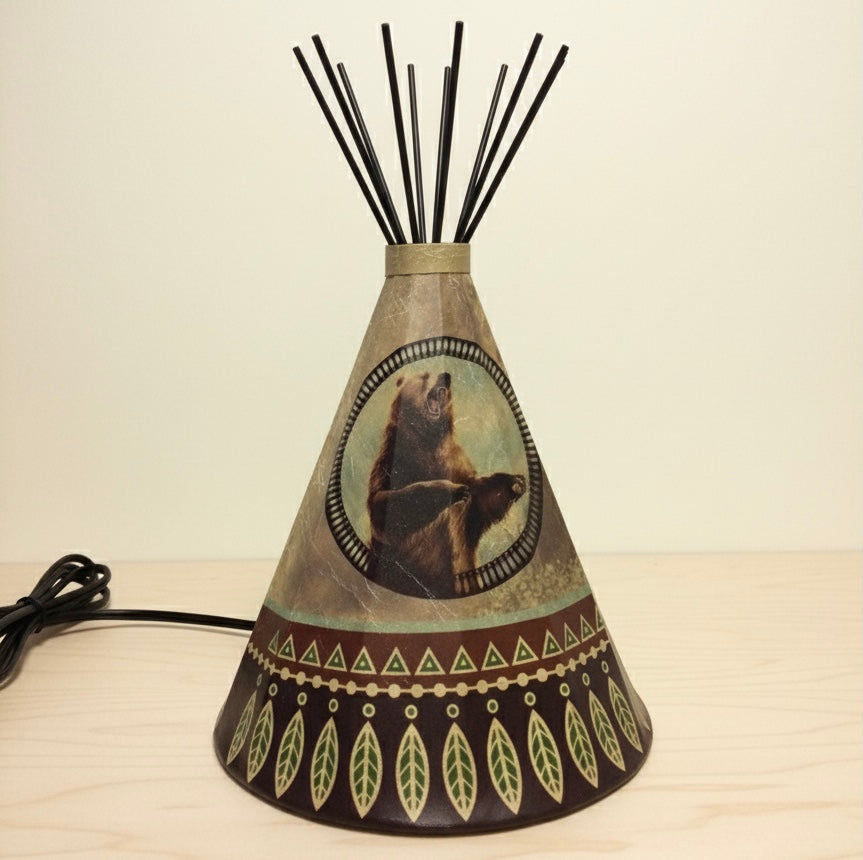 Teepee Table Bear Lamp