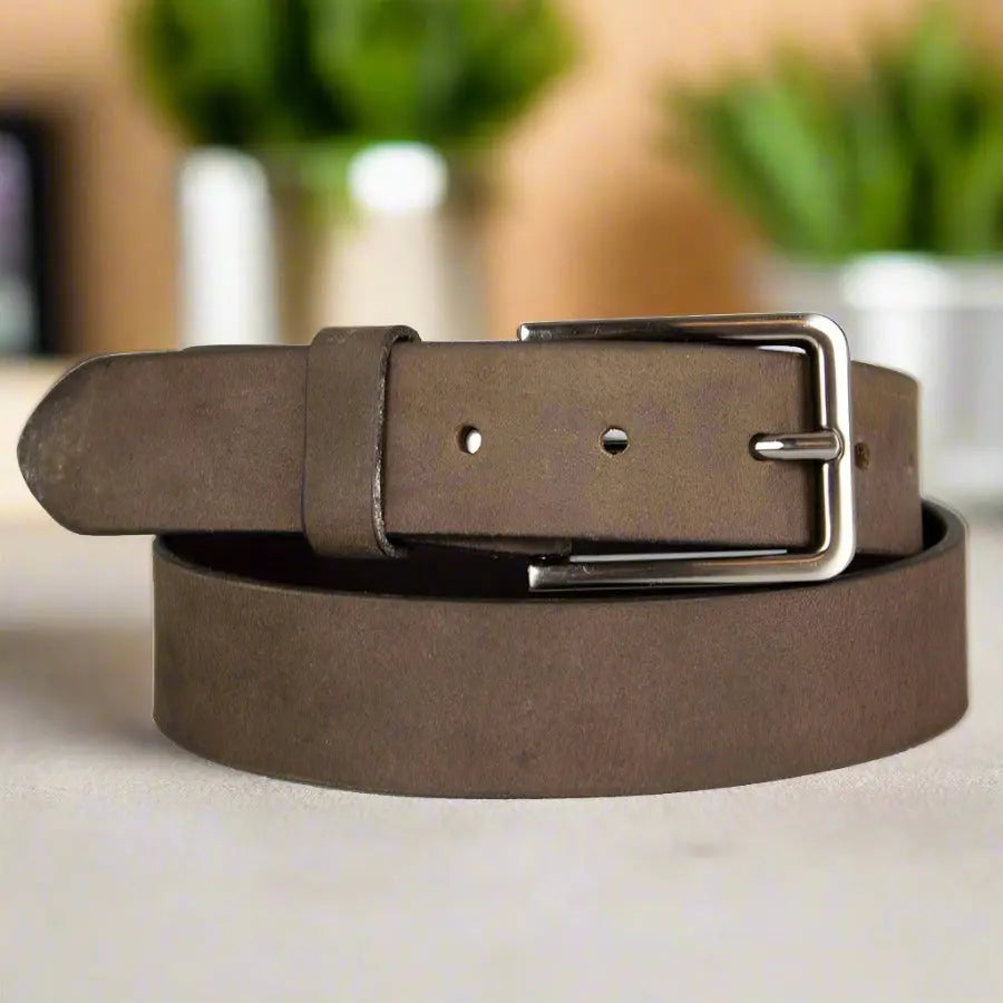 BOL Men's Distressed Leather Belt