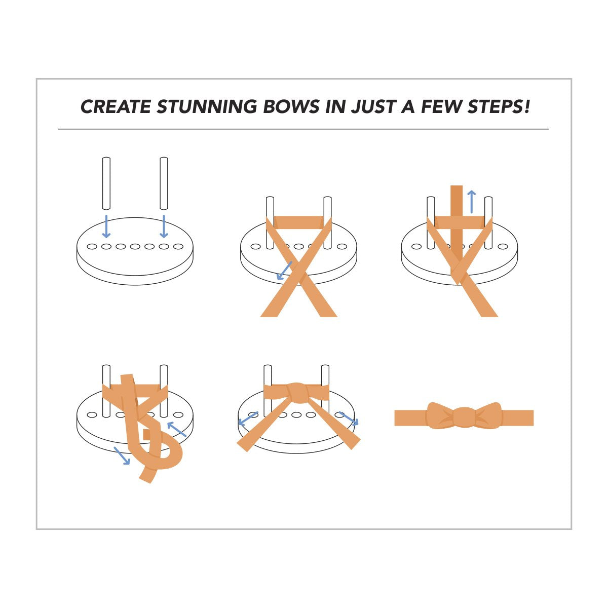 4 Pillar Ribbon Frame