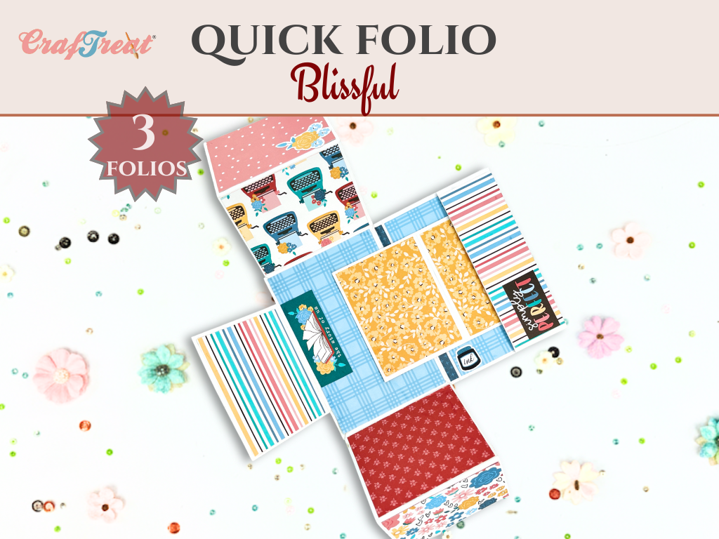 Craftreat Scrapbook Blank Quick Folio - Blissful