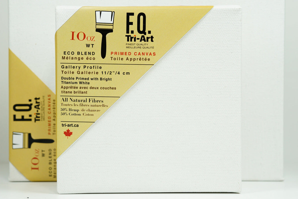 Tri-Art FQ Stretched Canvas - Artist Gallery 1 1/2" Profile Primed - 6x12"