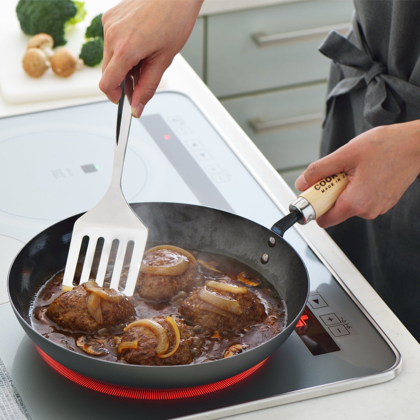 Yoshikawa Cook-Pal Ren japanische Fritteuse 24 cm | Hergestellt in Japan