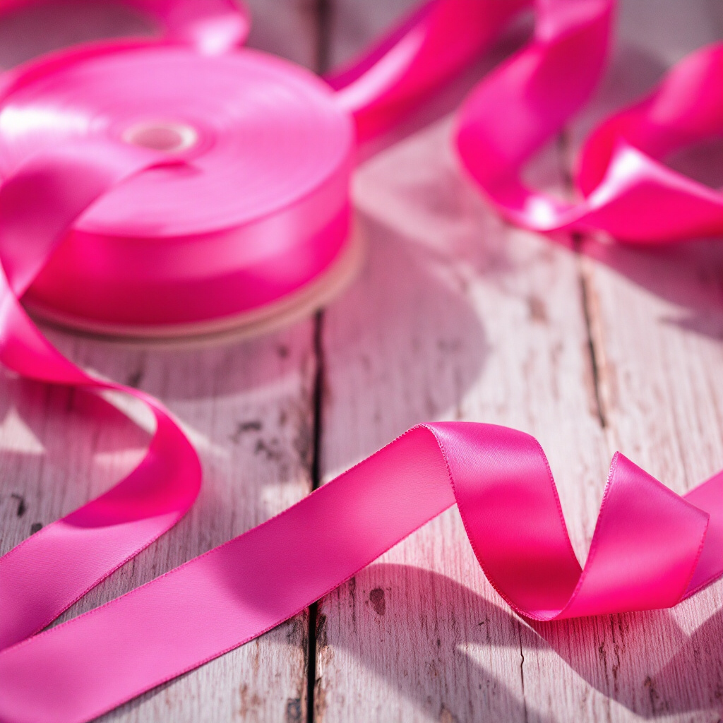 Satin Ribbon Double Face-Hot Pink #157- 3.8 cm Wide