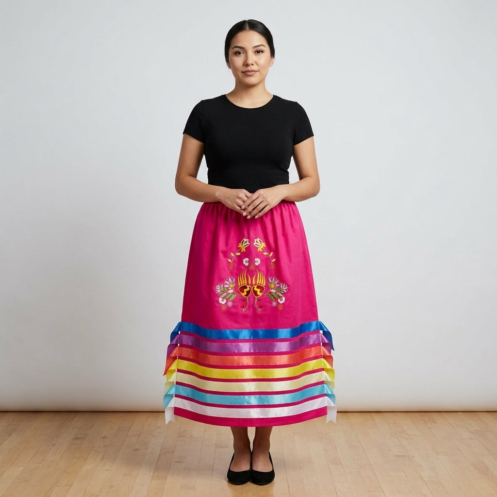 Paws & Petals Ribbon Skirt