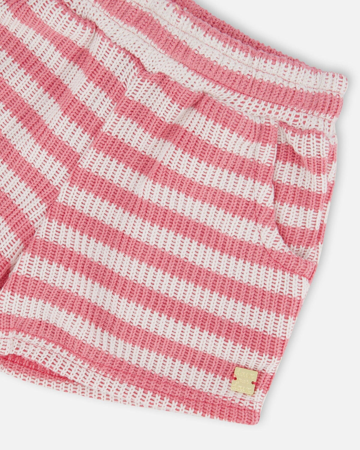 Striped Shorts Pink And White