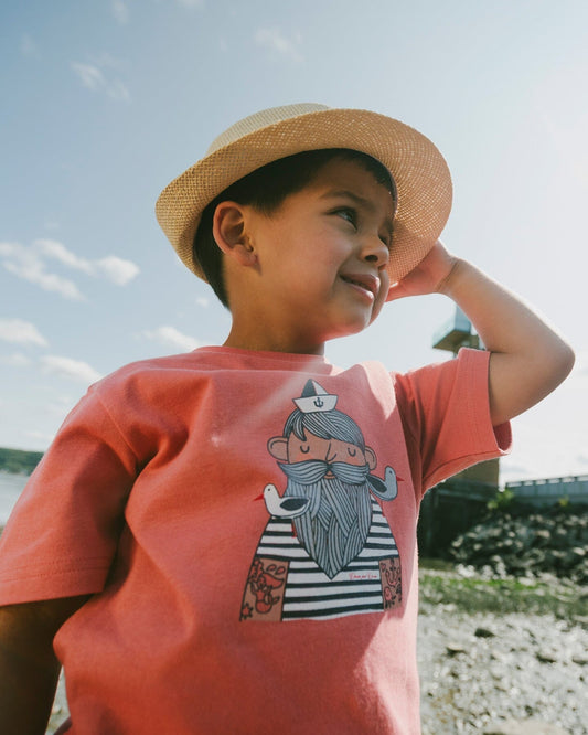 Organic Cotton Short Sleeve T-Shirt Brick