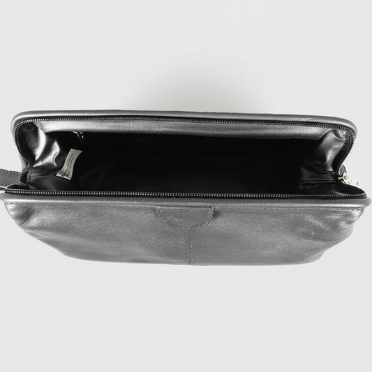 JBG International Structured Leather Toiletry Bag
