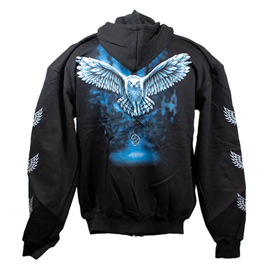 J&L Imports Men's Owl Zip-Up Hoodie