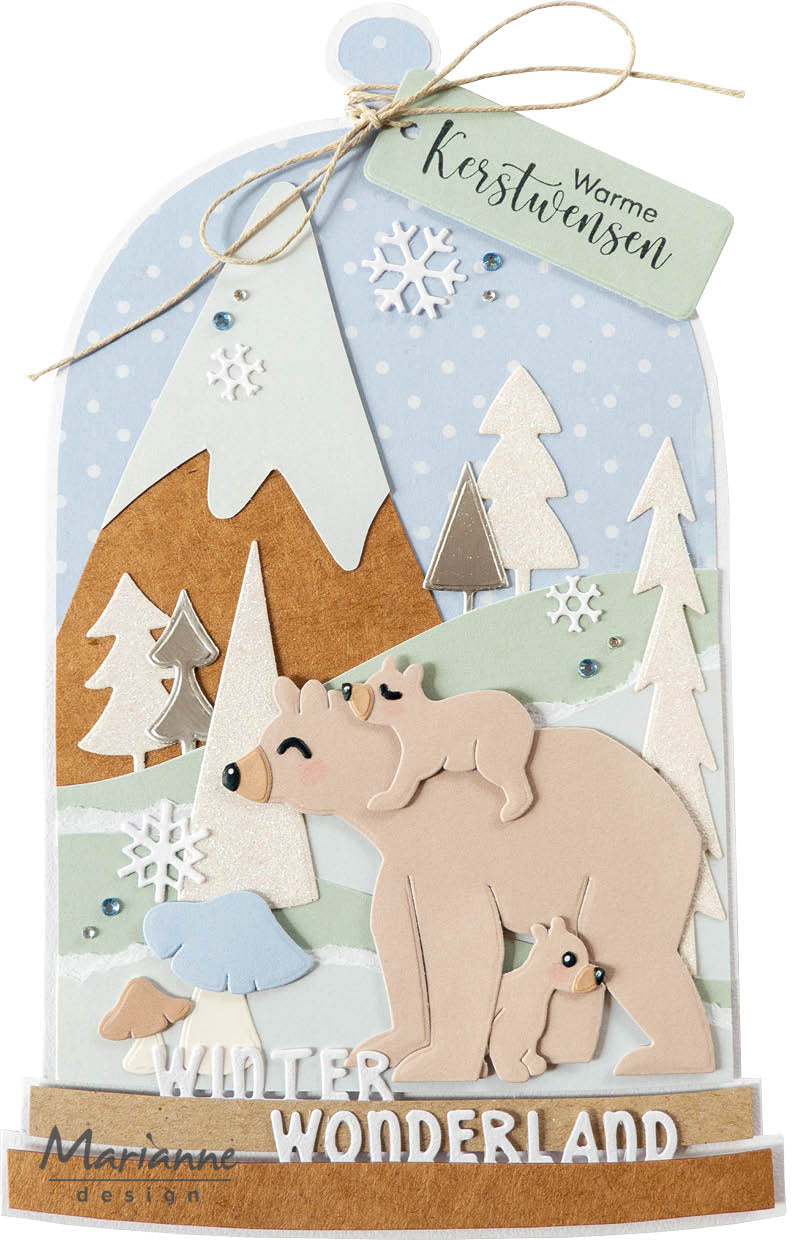Marianne Design Craftables Die - Let It Snow Circle By Marleen
