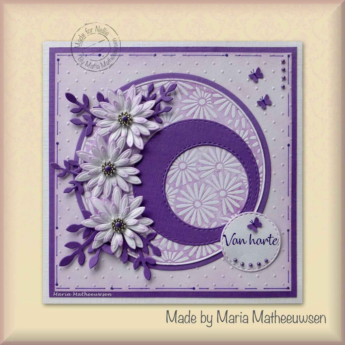 Nellie's Choice Stamping Die Round - Margerites
