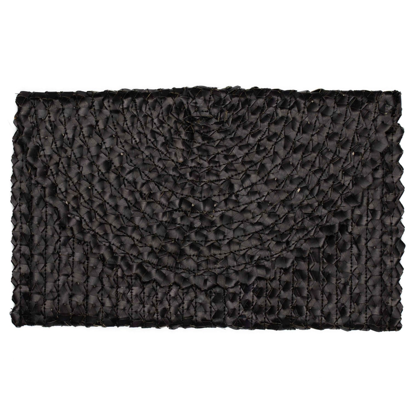 Pandan Leaf Clutch Purse - Black